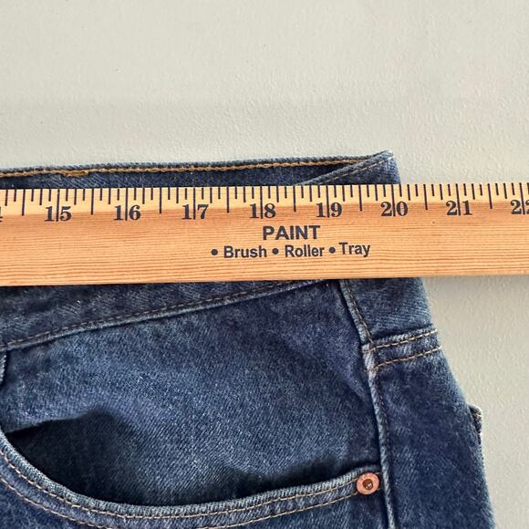 Vintage Levi’s Men’s 501 Jeans 42x32 Button Fly Straight Leg Blue Denim Cotton - Picture 8 of 10